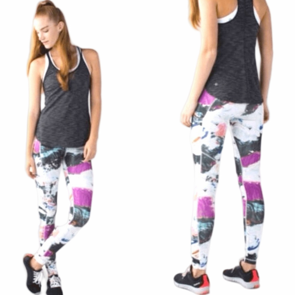 Lululemon Full On Luxtreme Pigment Wave Speed Tight Black Size 6